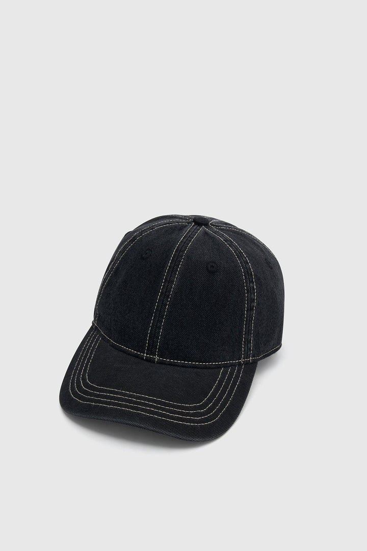 August Cap - Black Denim