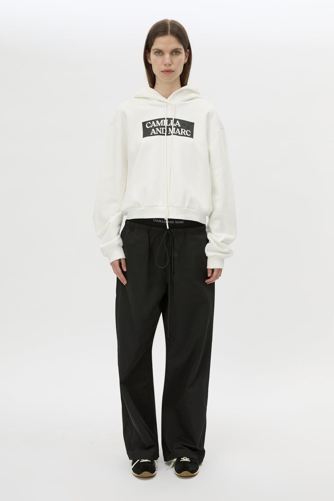 Dia Elastic Detail Pant - Black