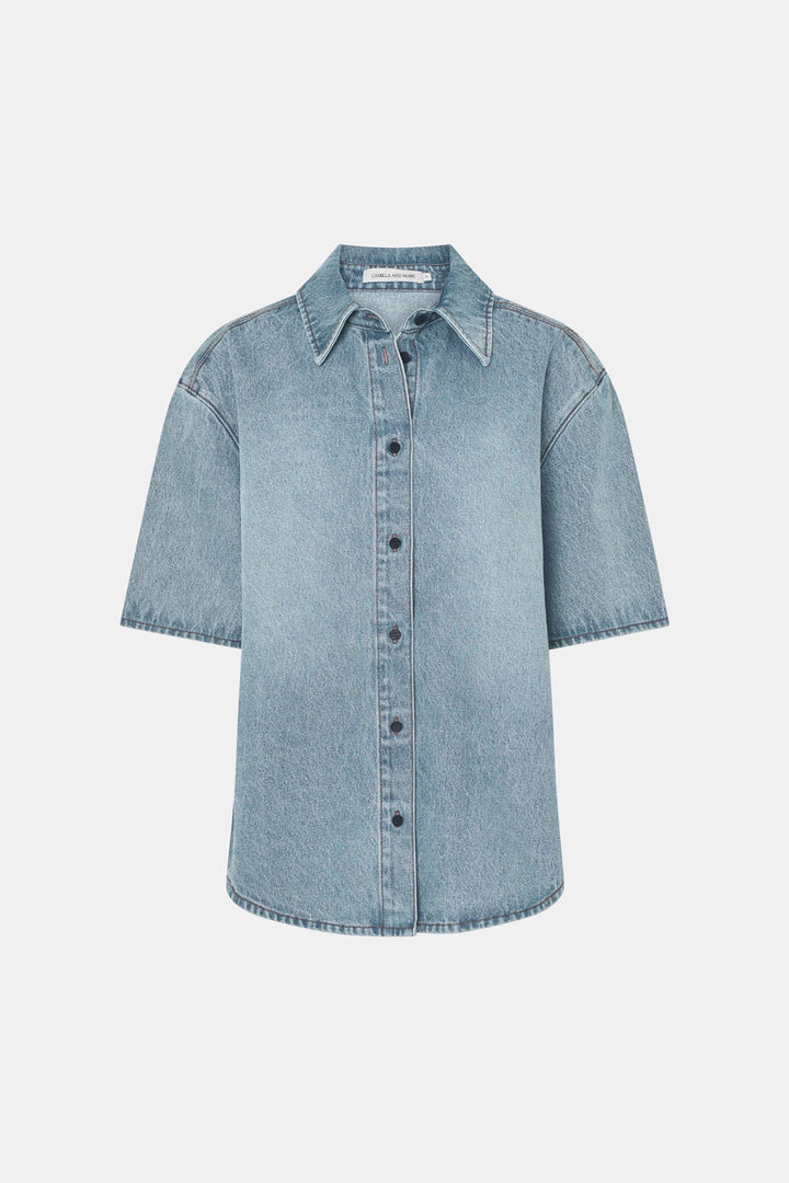 Diego Denim Shirt - Light Vintage Blue