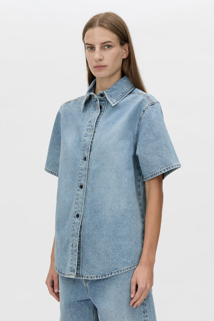 Diego Denim Shirt - Light Vintage Blue