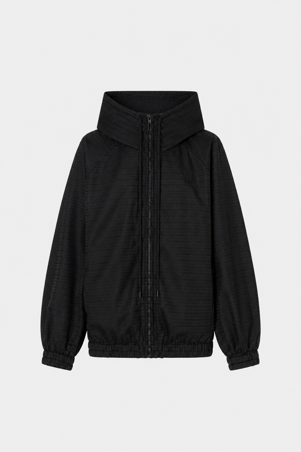 Escher Logo Jacquard Anorak - Black