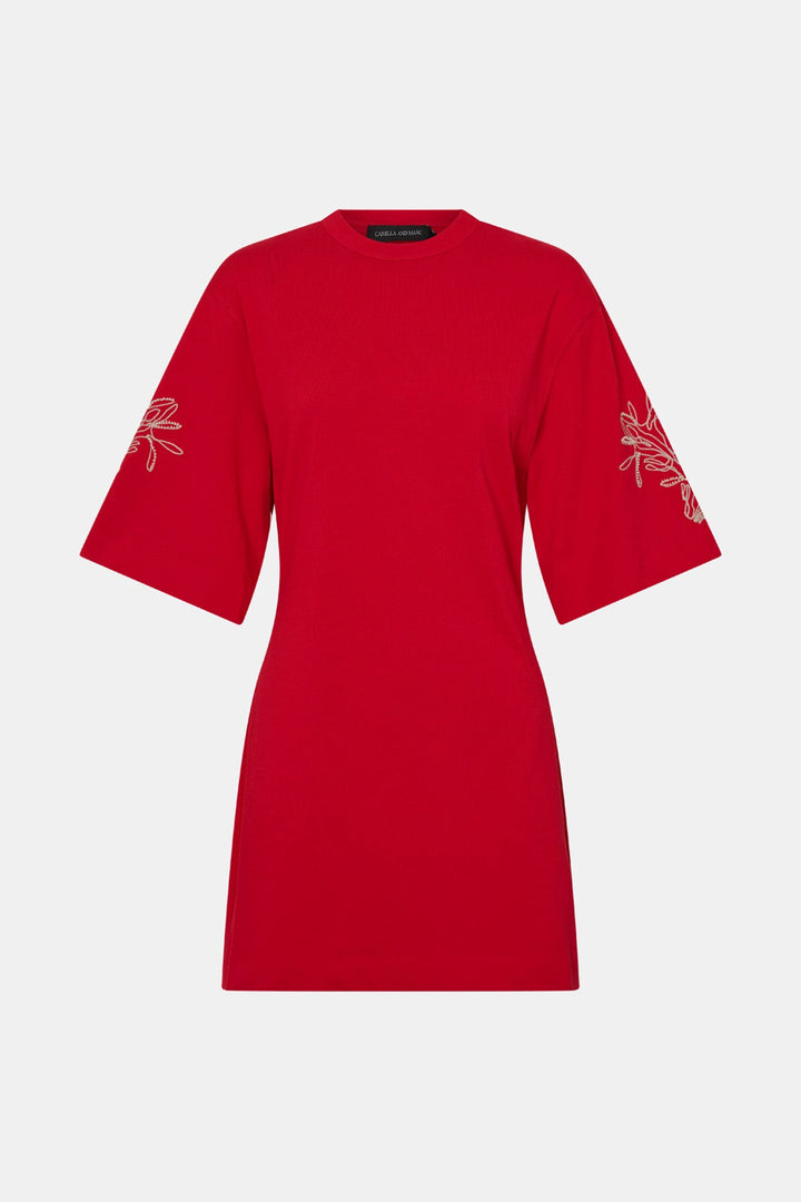 Eviva Mini Dress - Poppy Red
