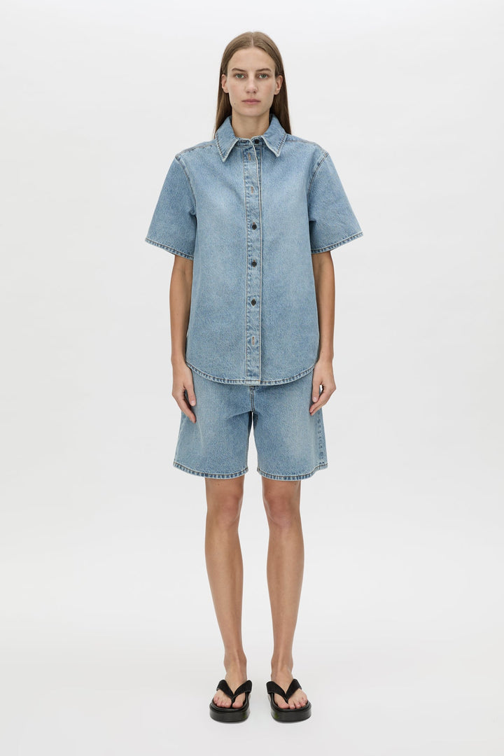 Ezra Denim Short - Light Vintage Blue