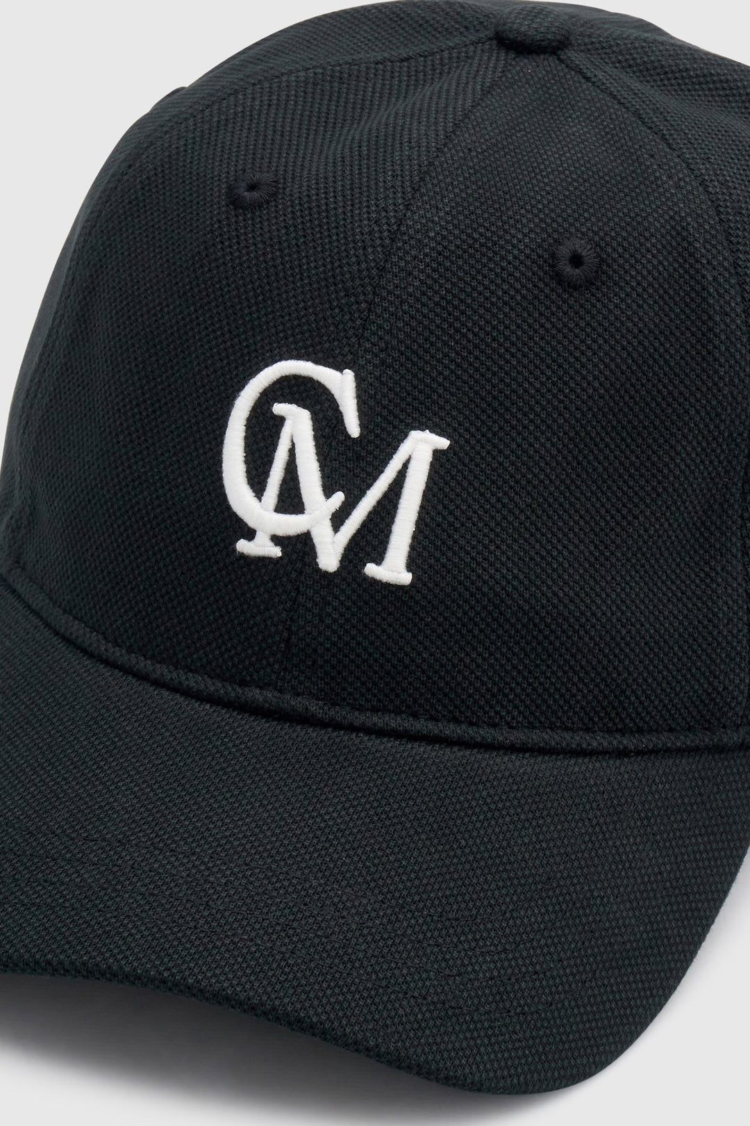 Isolde Embroidered Logo Cap - Black/White