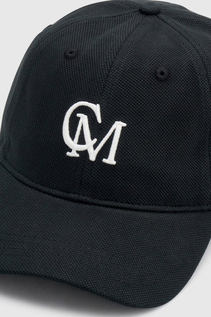 Isolde Embroidered Logo Cap - Black/White