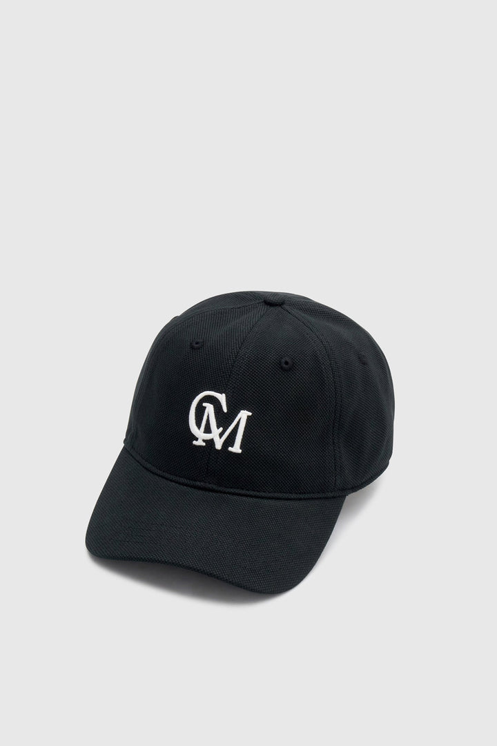 Isolde Embroidered Logo Cap - Black/White