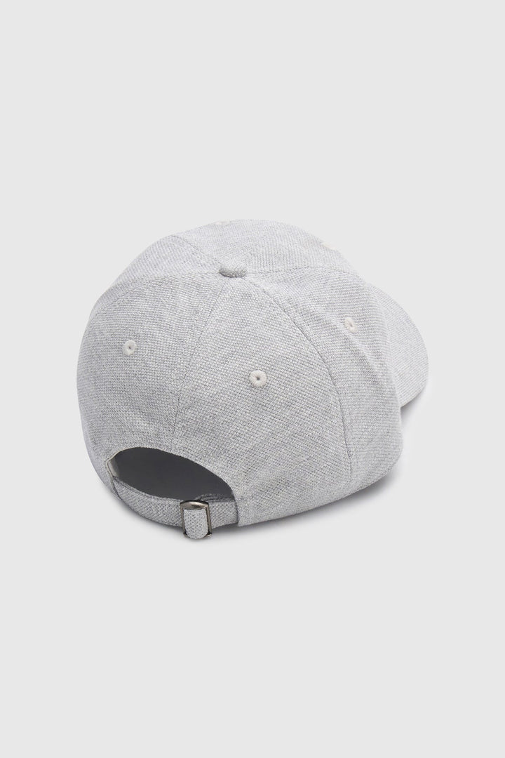 Isolde Embroidered Logo Cap - Grey Marle/Black