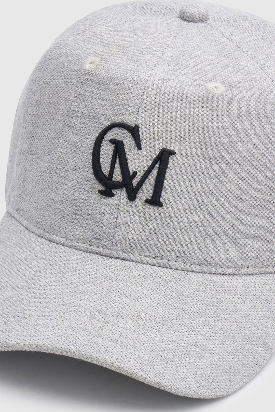 Isolde Embroidered Logo Cap - Grey Marle/Black