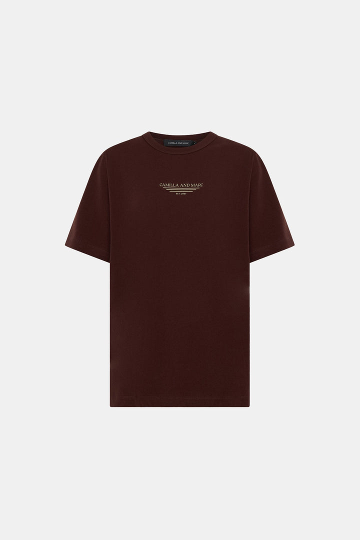 Janice Logo Tee - Chocolate
