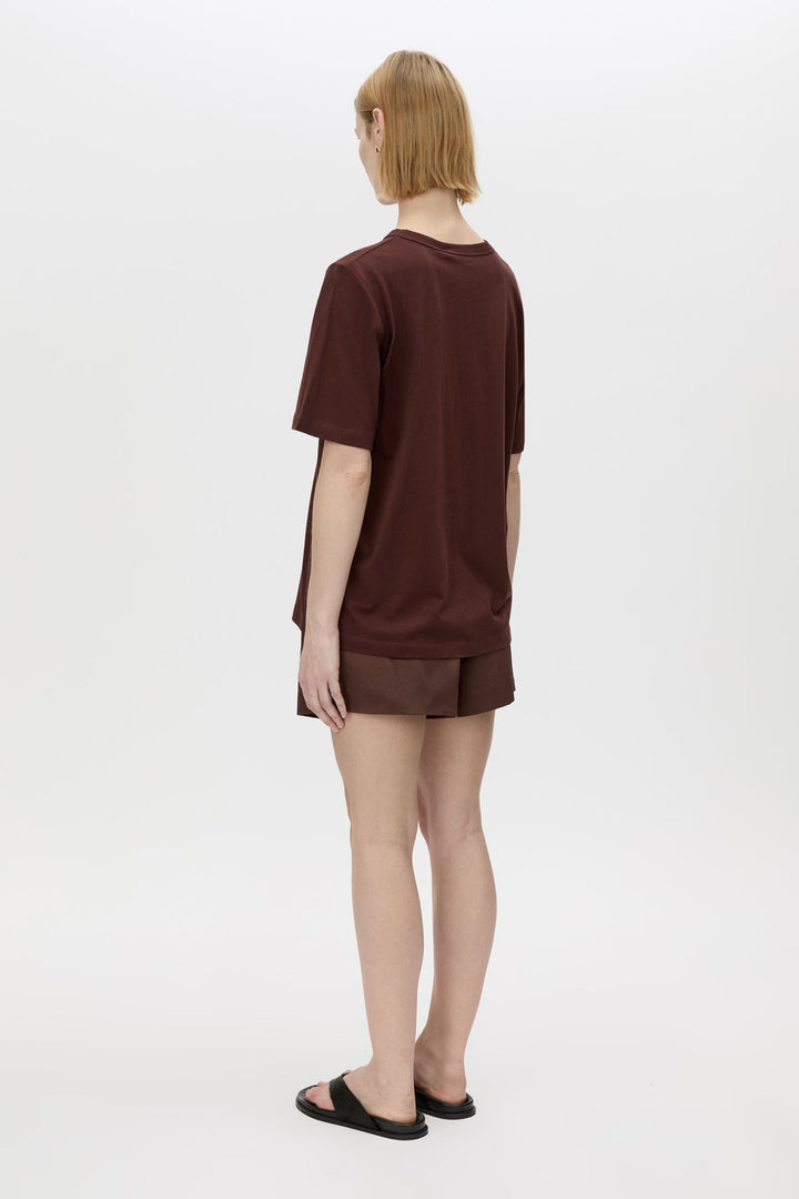 Janice Logo Tee - Chocolate