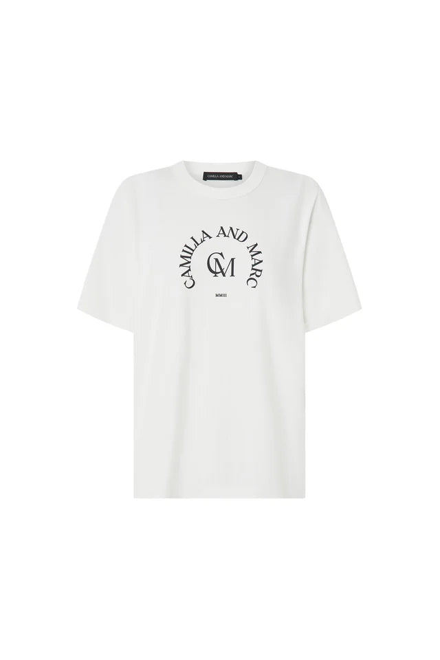 Karine Graphic Tee - Soft White