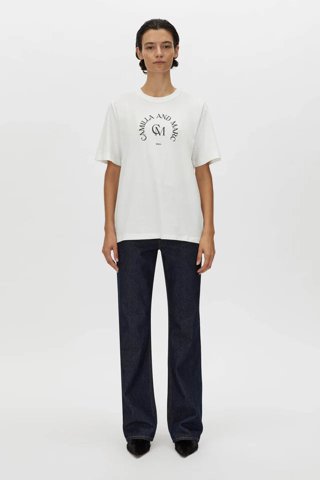 Karine Graphic Tee - Soft White