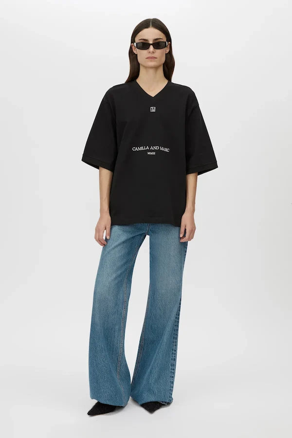 Larissa Logo Tee - Black