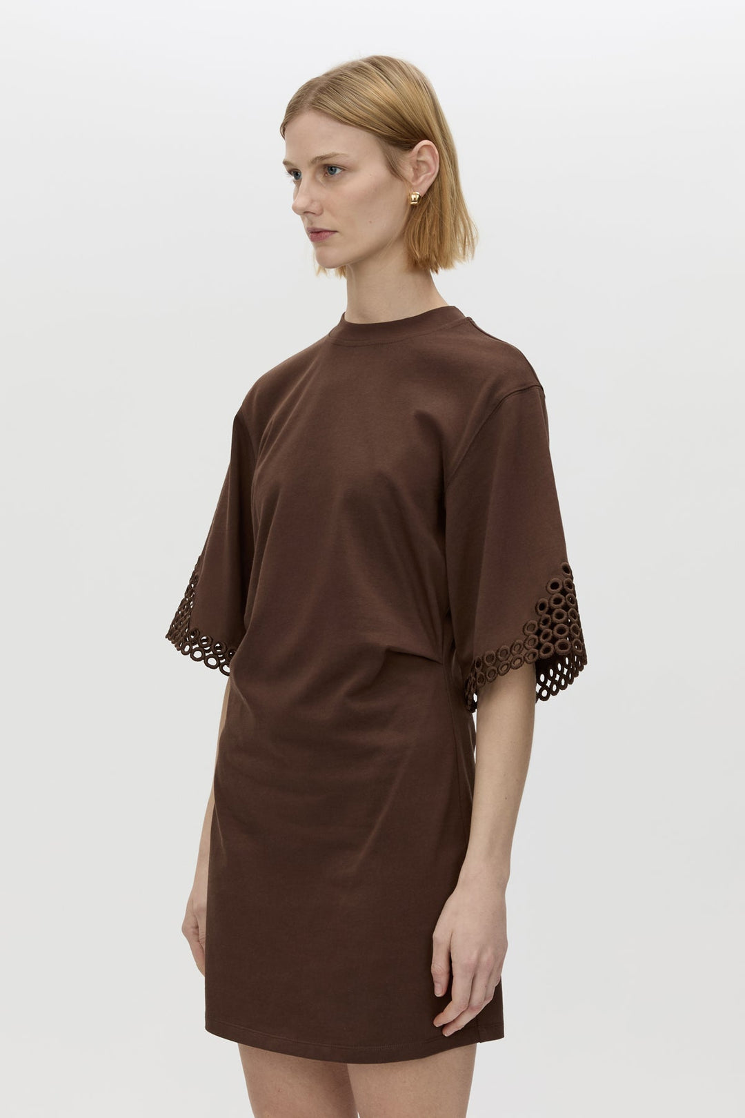Lolani Mini Tee Dress - Chocolate
