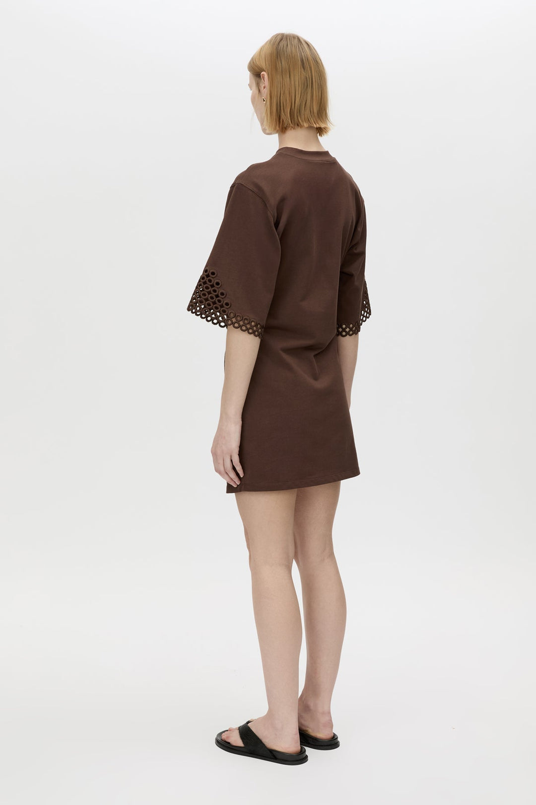 Lolani Mini Tee Dress - Chocolate