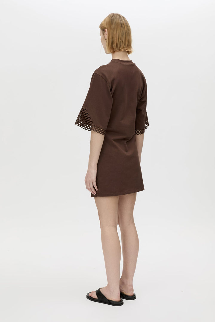 Lolani Mini Tee Dress - Chocolate
