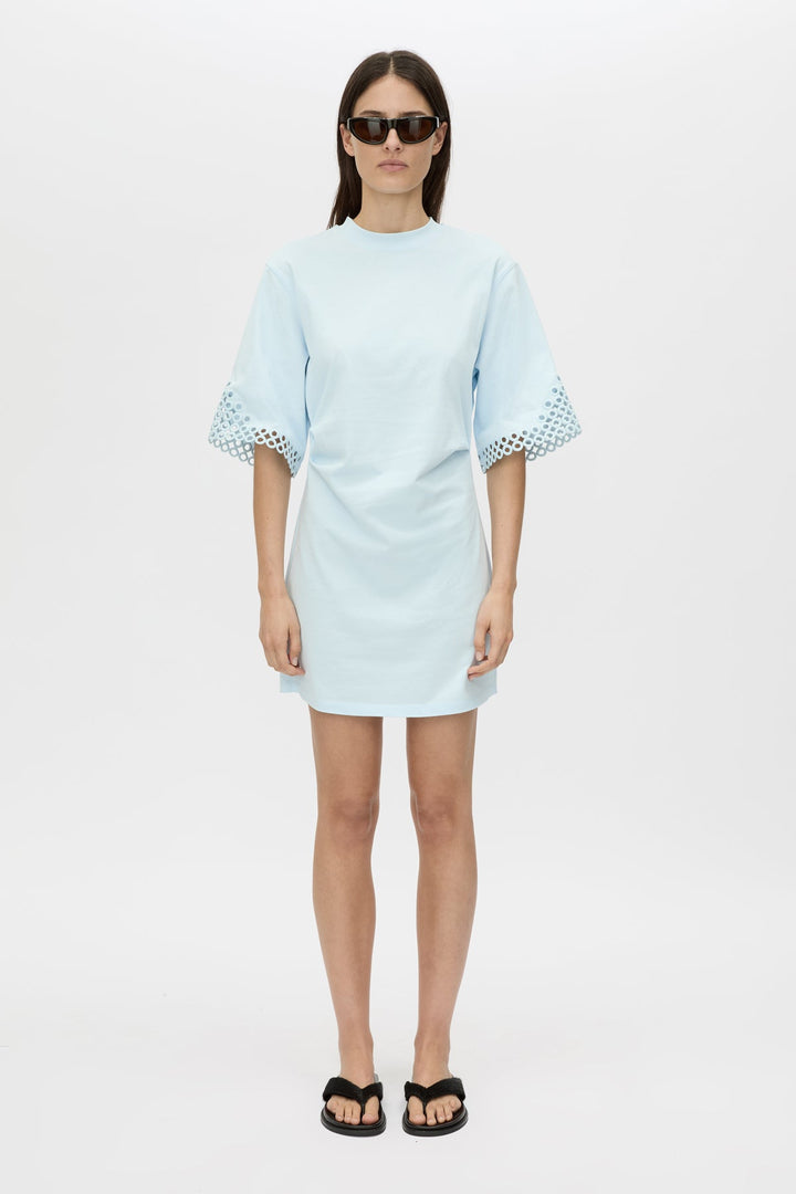Lolani Mini Tee Dress - Ice Blue