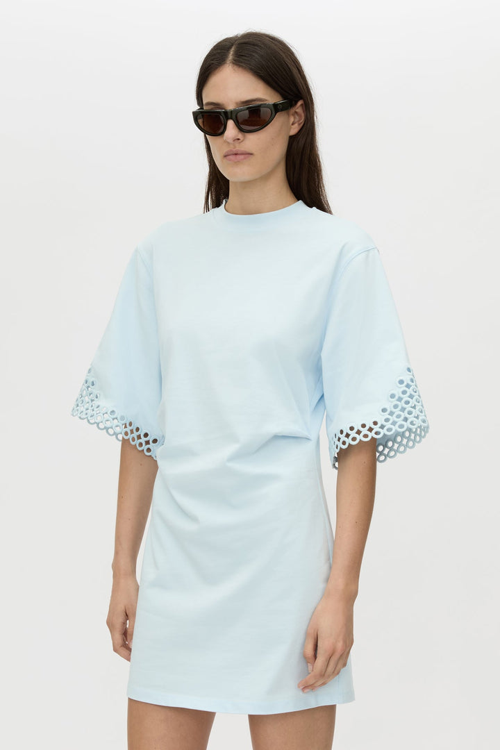 Lolani Mini Tee Dress - Ice Blue