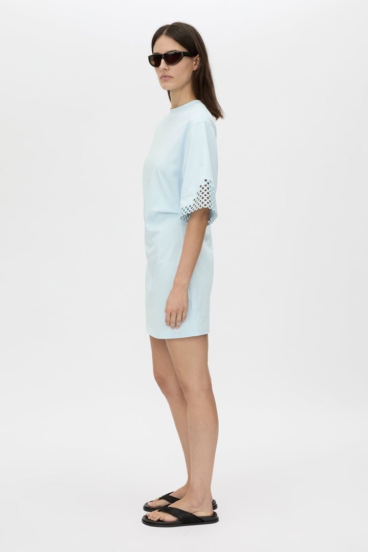 Lolani Mini Tee Dress - Ice Blue