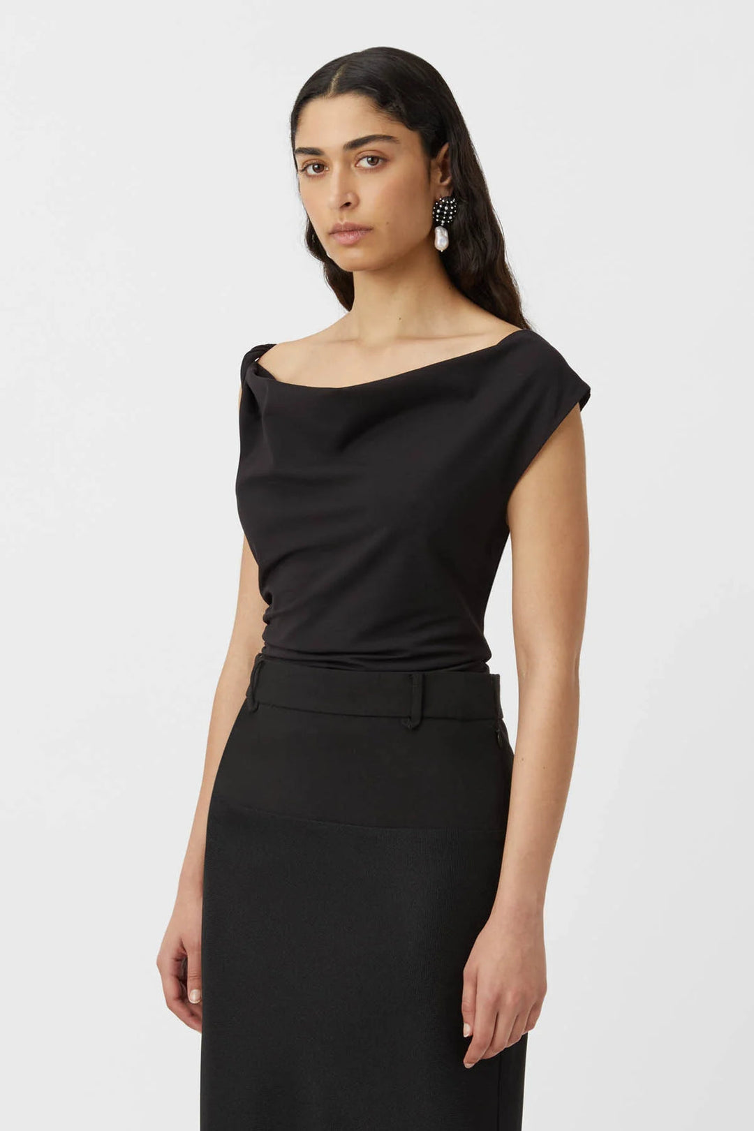Black off the shoulder top by camilla and marc