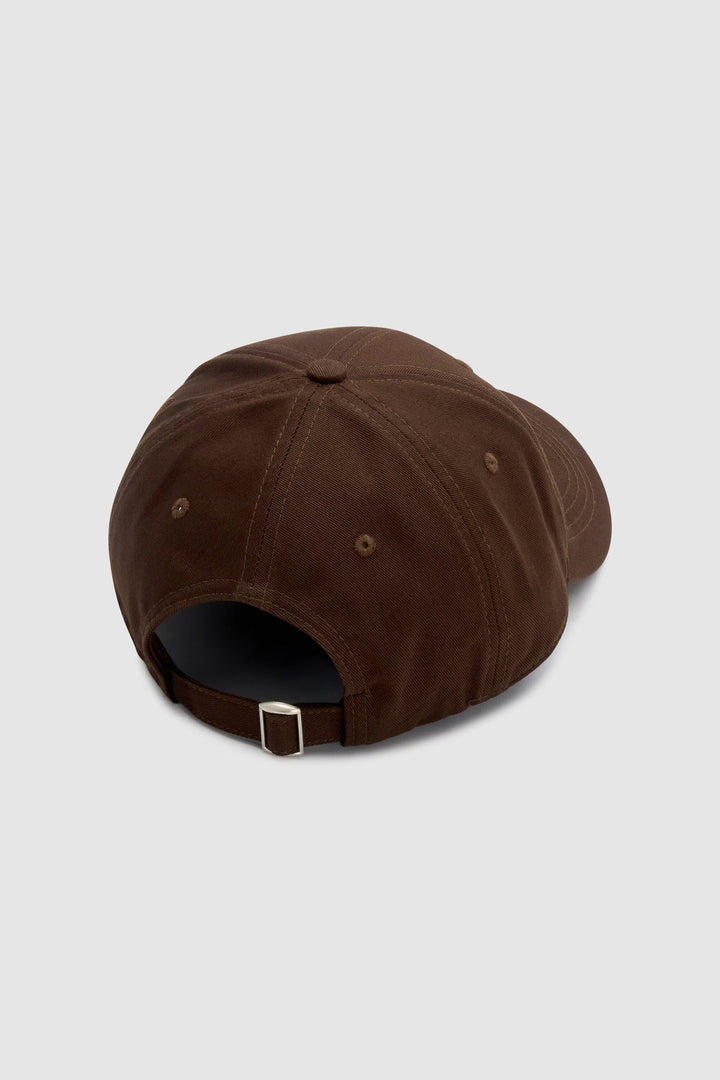 Maren Embroidered Cap - Chocolate