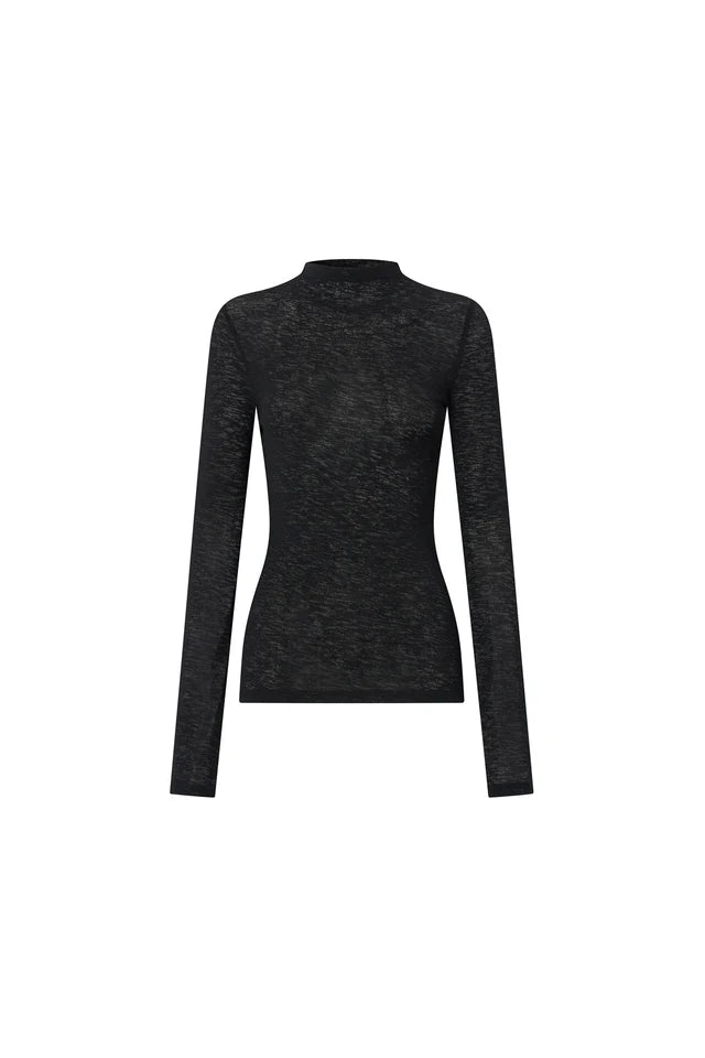 Matinee Long Sleeve Top - Black