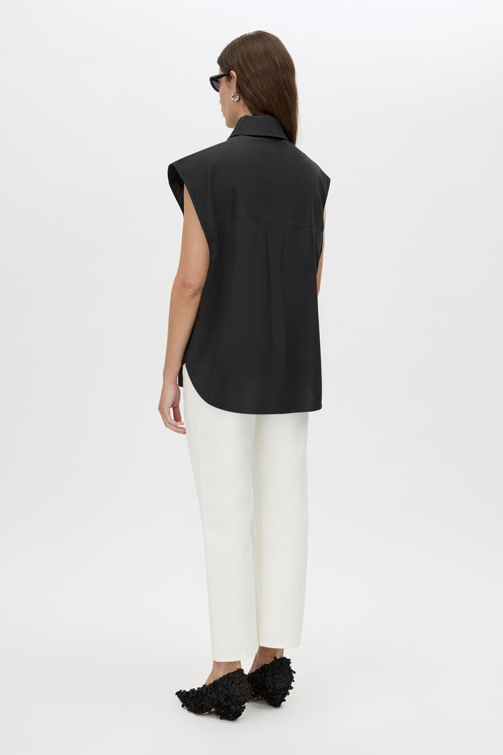 Milo Sleeveless Shirt - Black