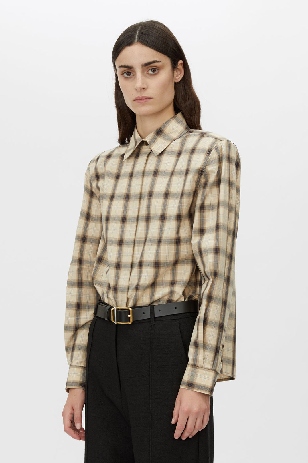 Pasphae Shirt - Ivory Check