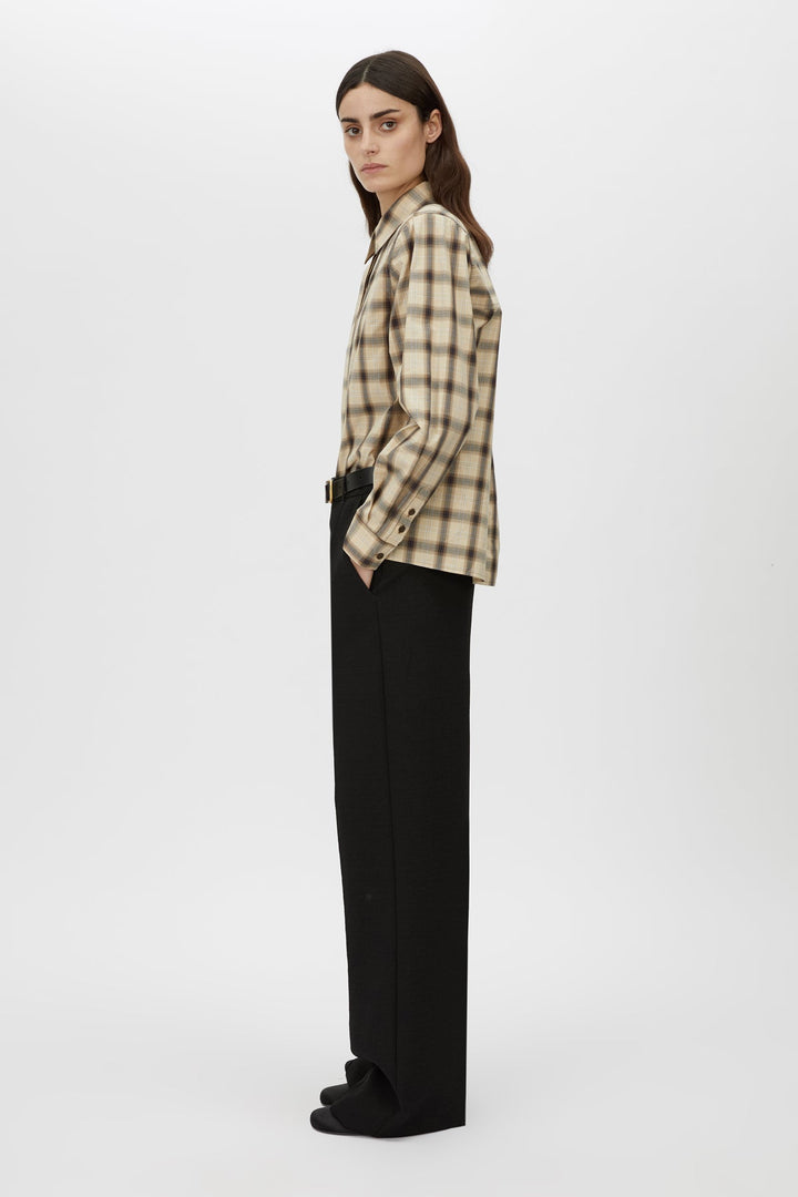 Pasphae Shirt - Ivory Check