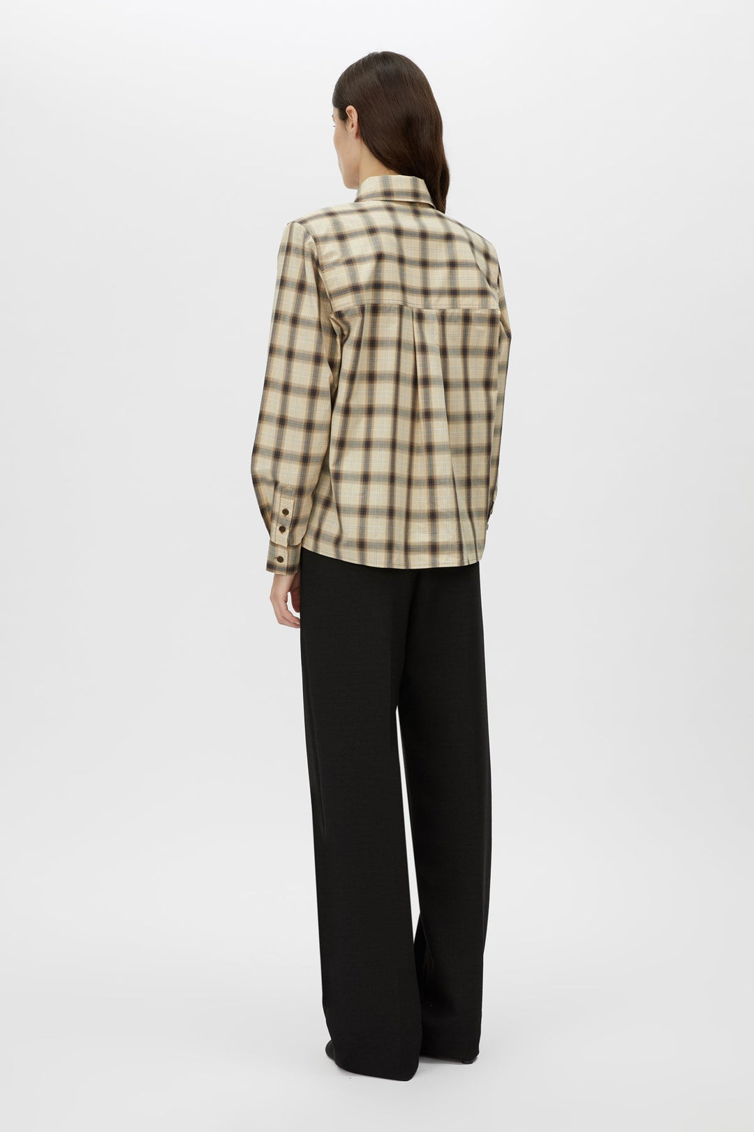 Pasphae Shirt - Ivory Check