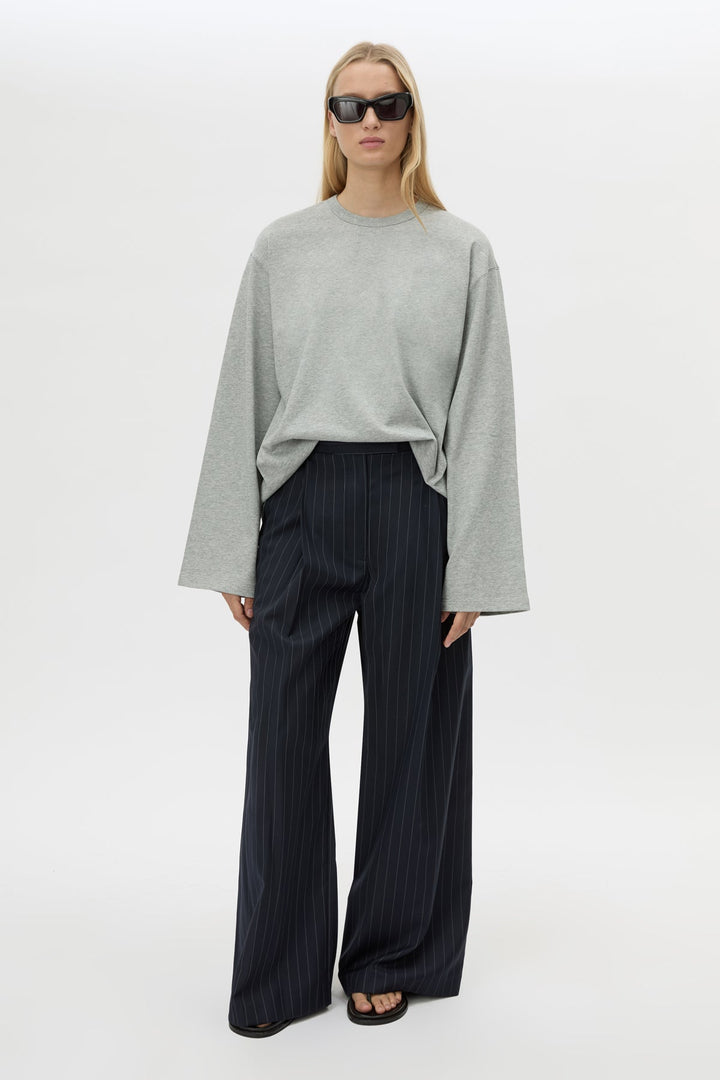 Peretti Long Sleeve Tee - Grey Marle