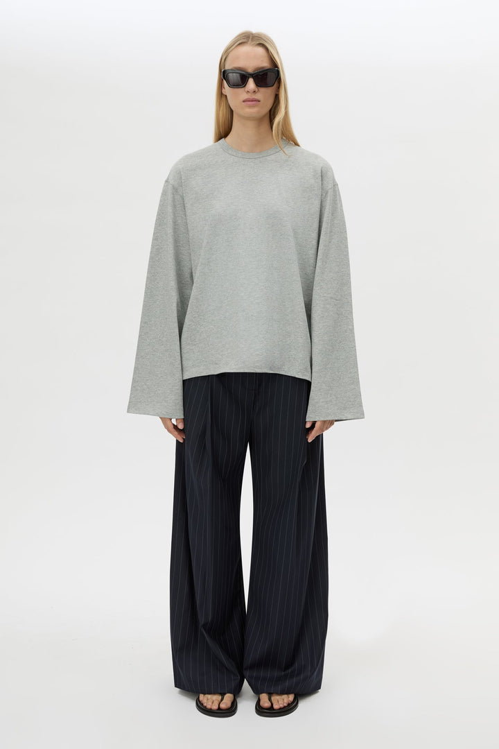 Peretti Long Sleeve Tee - Grey Marle
