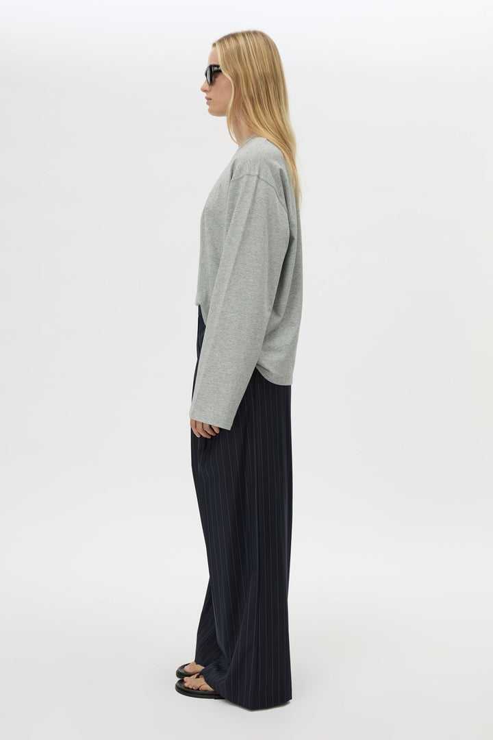 Peretti Long Sleeve Tee - Grey Marle