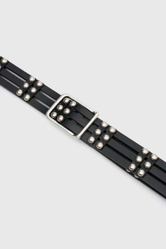 Perno Belt - Black/Silver