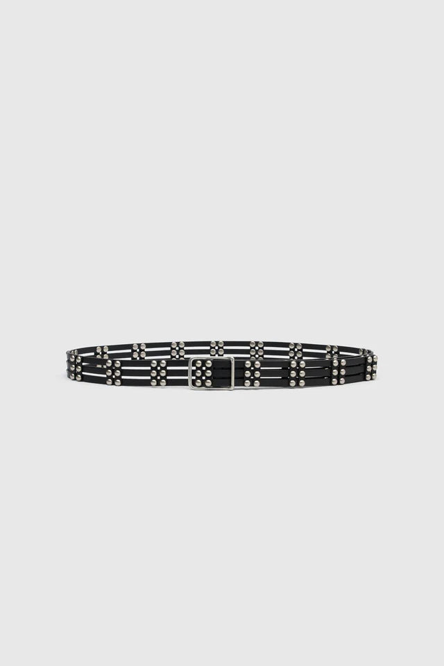 Perno Belt - Black/Silver