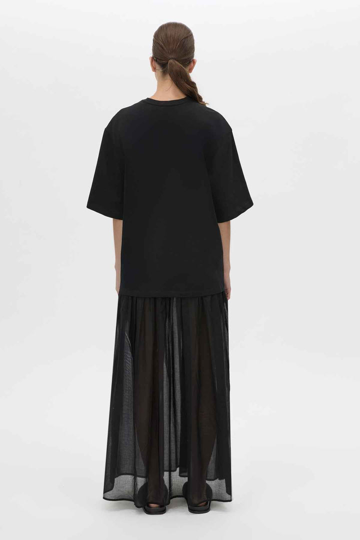 Romy Contrast Maxi Dress - Black