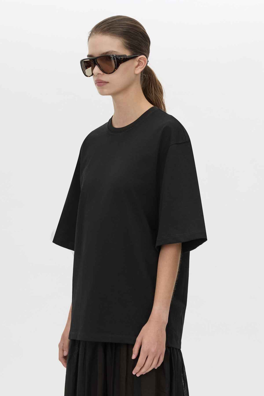Romy Contrast Maxi Dress - Black