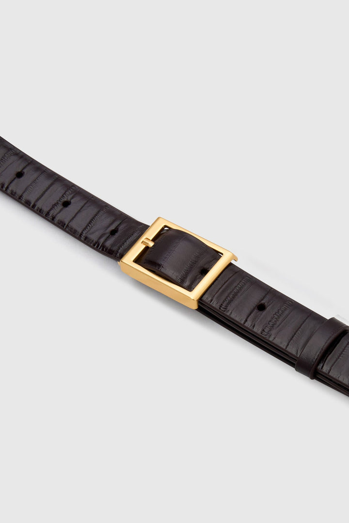 Sonny Eel Belt - Burgundy