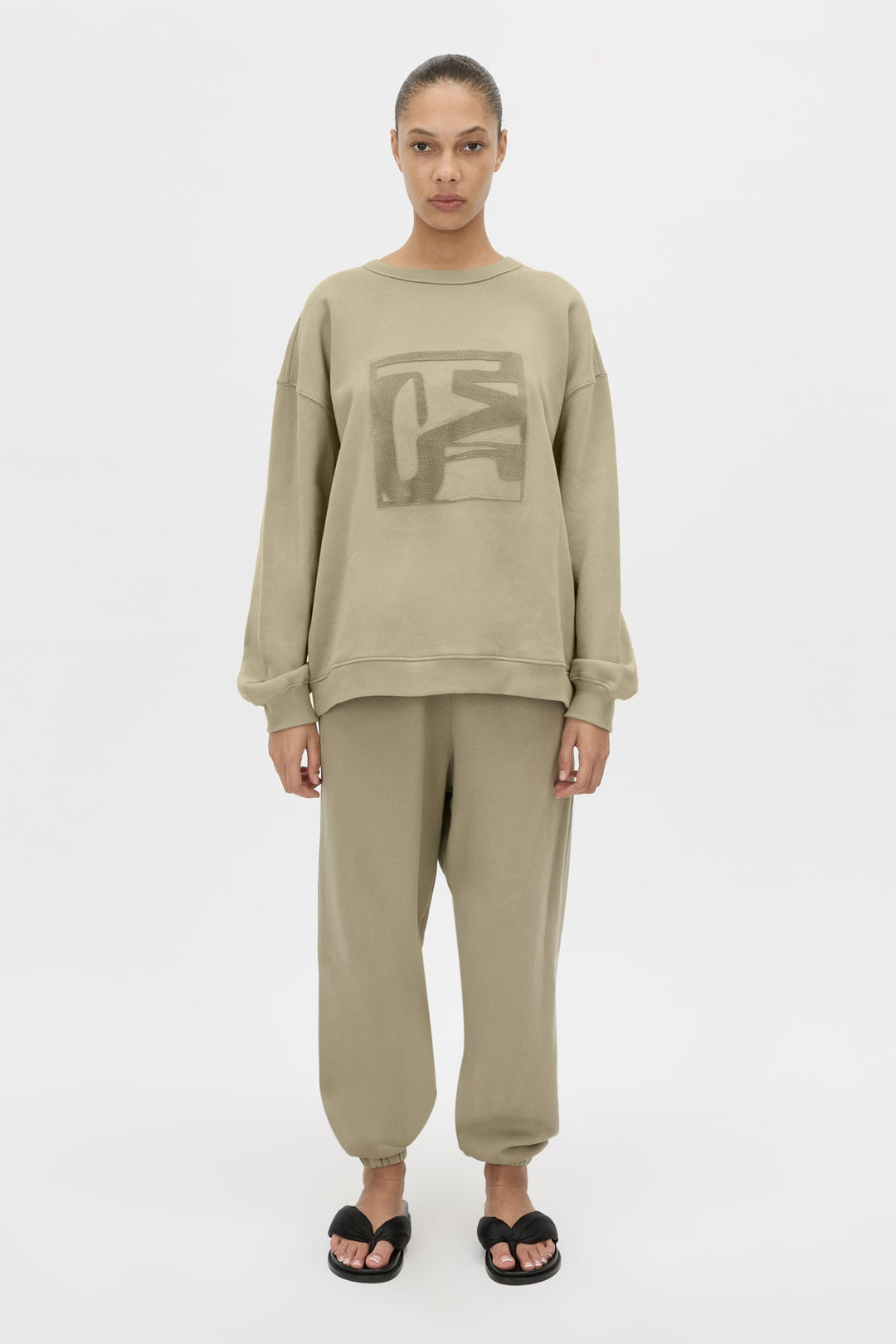 Sonora Flocked Tracksuit Top - Clay
