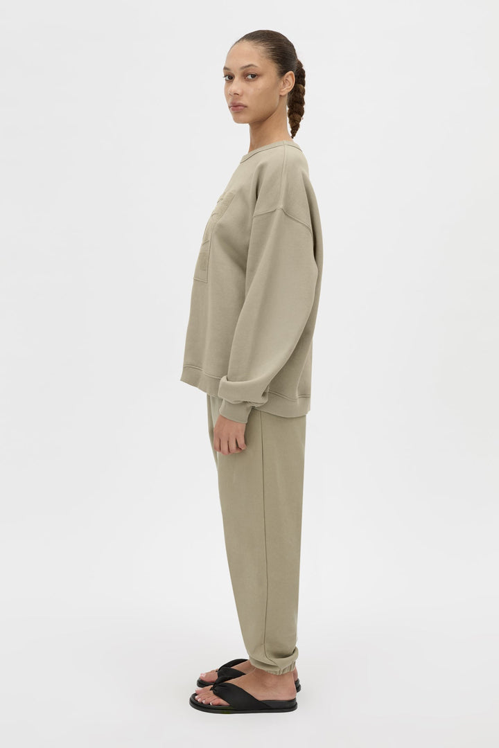 Sonora Flocked Tracksuit Top - Clay