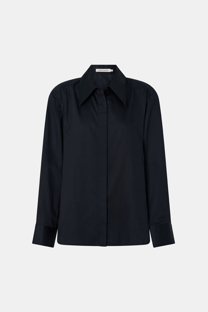 Tarn Fitted Long Sleeve Shirt - Black