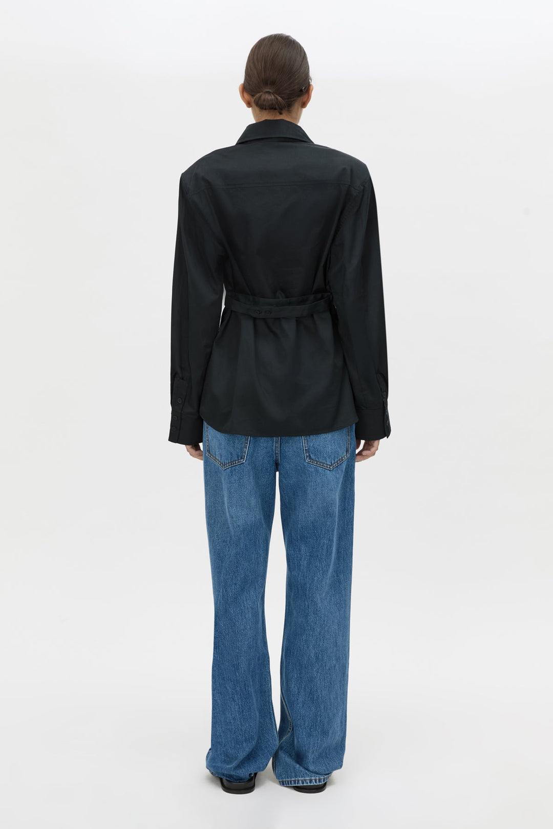 Tarn Fitted Long Sleeve Shirt - Black