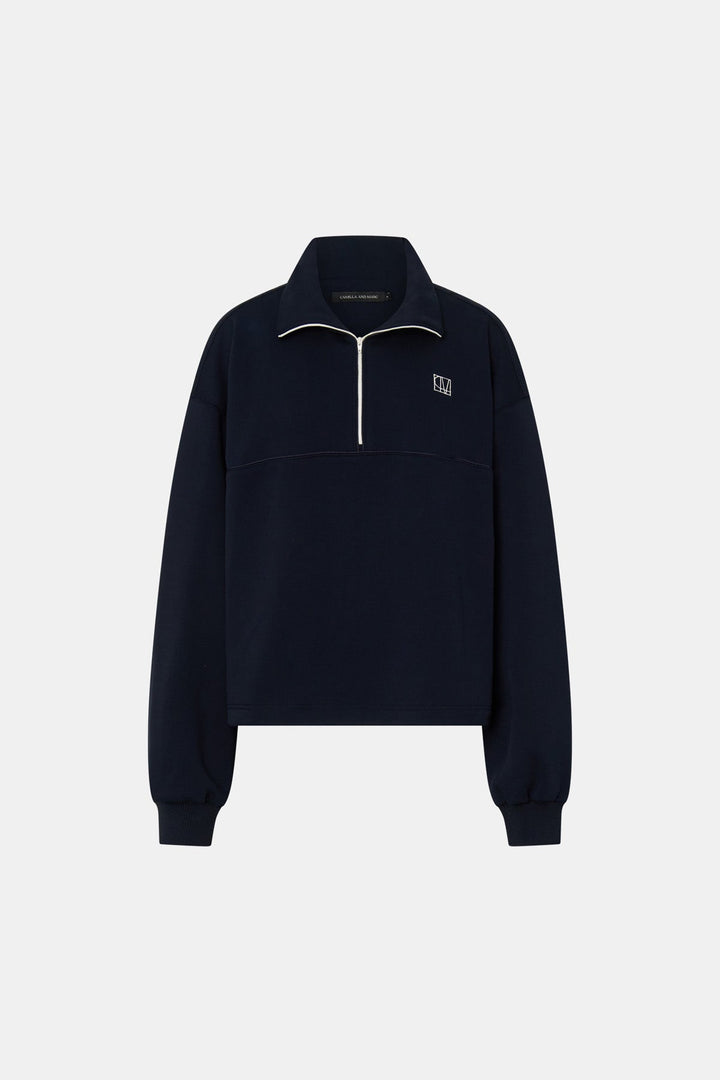 Zylus Sweater - Navy/White
