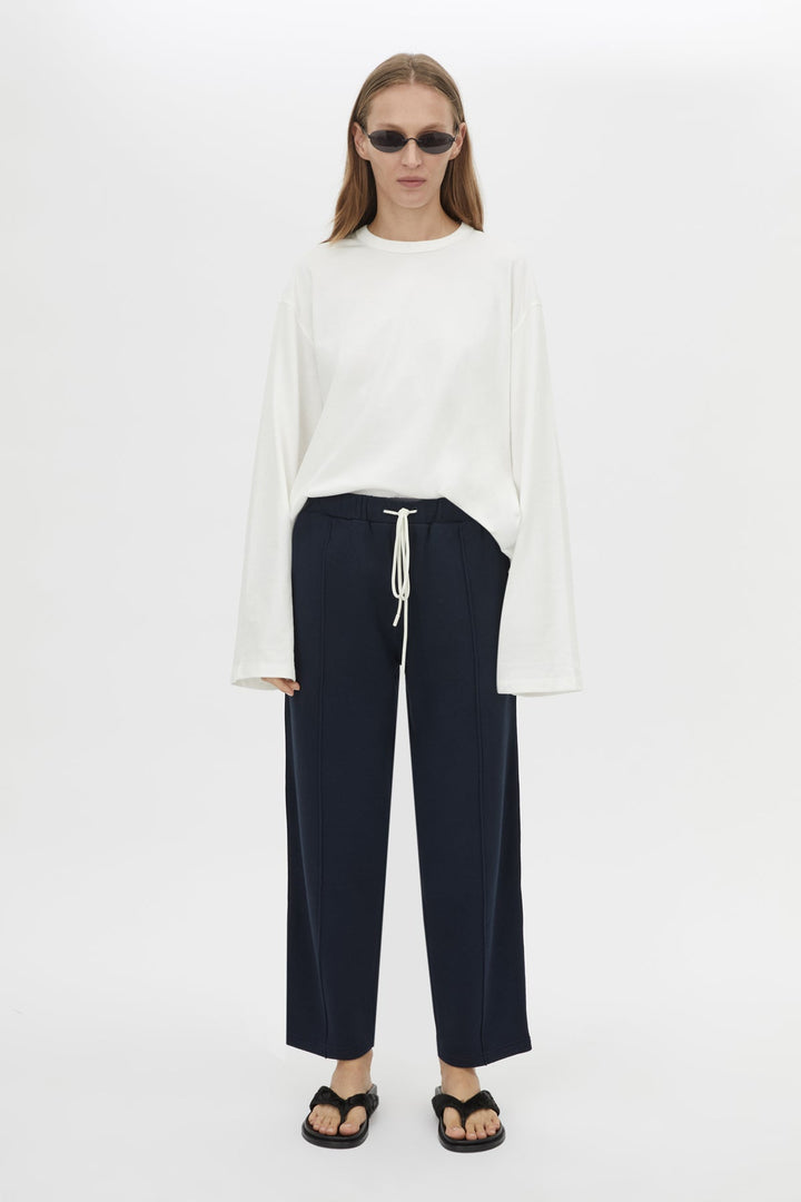 Zylus Track Pant - Navy/White