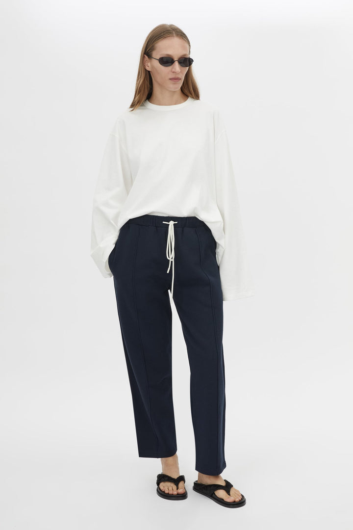 Zylus Track Pant - Navy/White