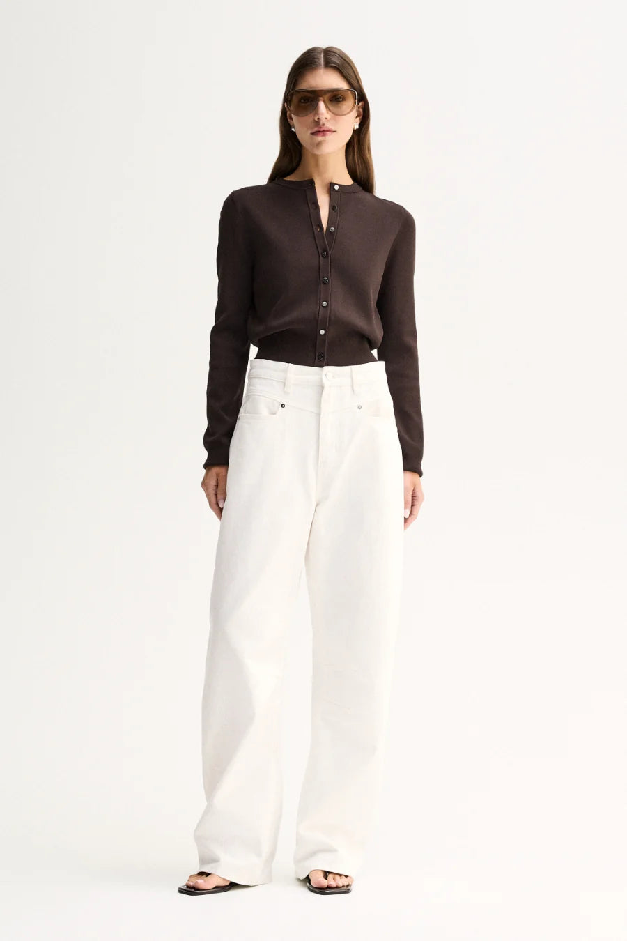 Penny Knit Cardigan - Chocolate