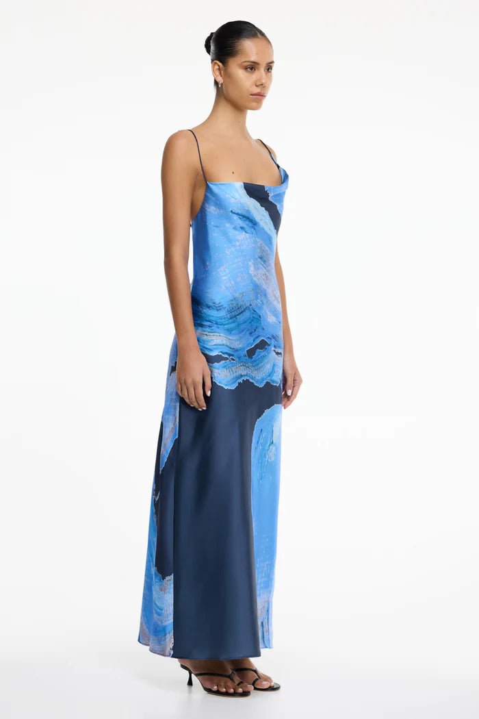 Alis Maxi Dress - Petrol Bloom