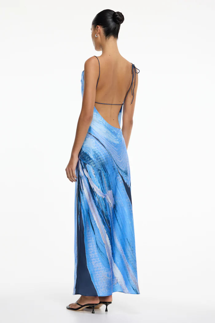 Alis Maxi Dress - Petrol Bloom