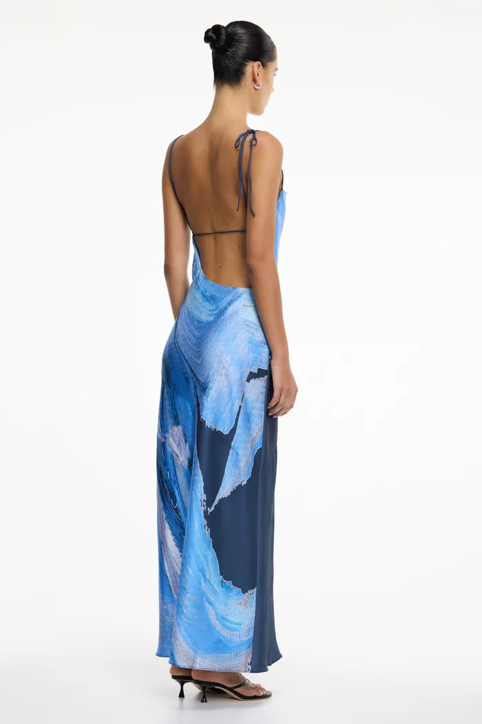 Alis Maxi Dress - Petrol Bloom