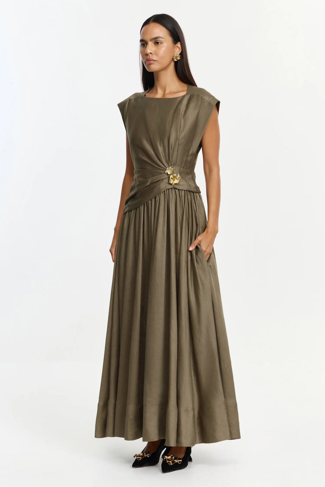 Mannersly Maxi Dress - Pecan